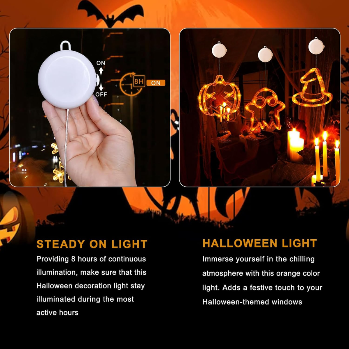 7 Pcs Halloween LED Lights