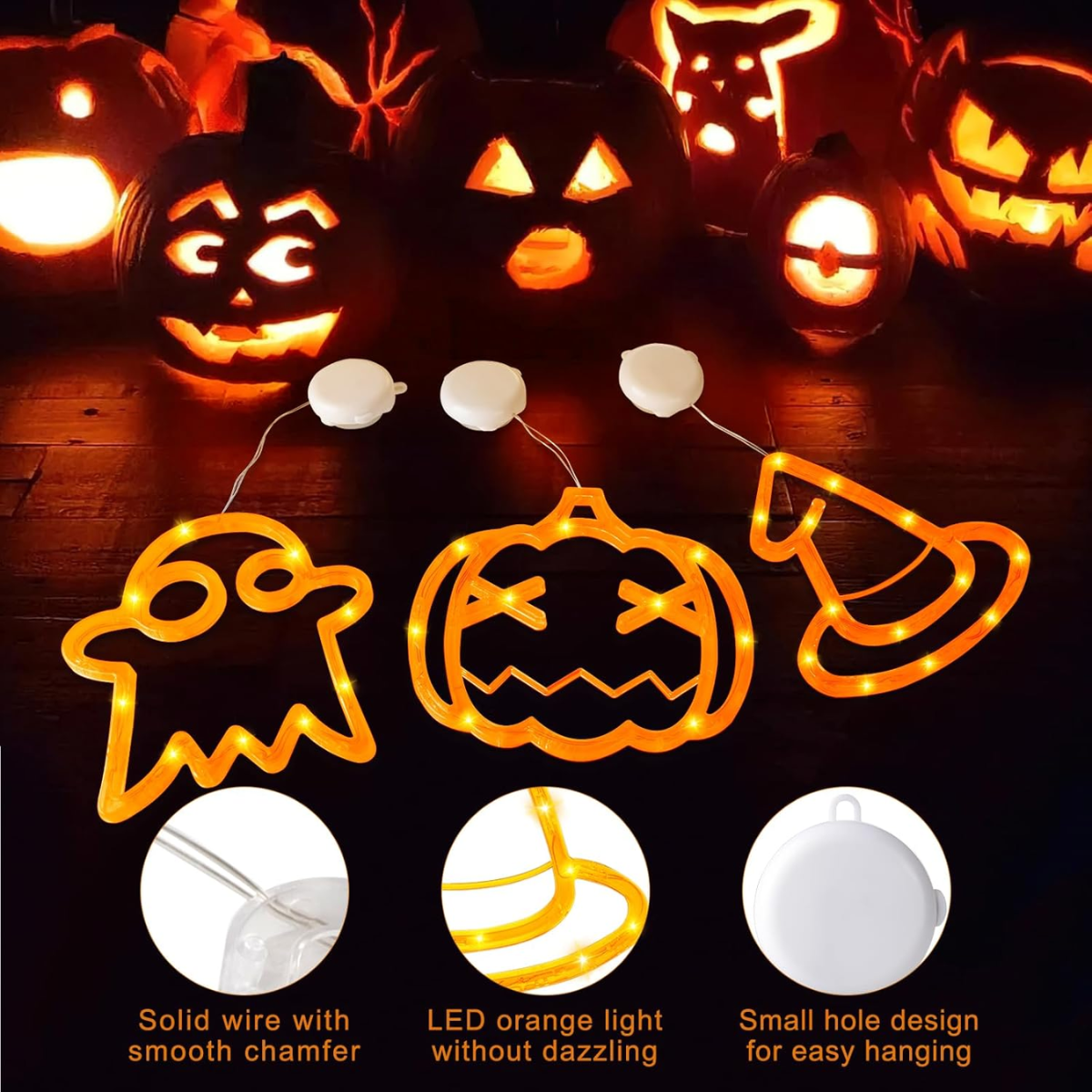 7 Pcs Halloween LED Lights